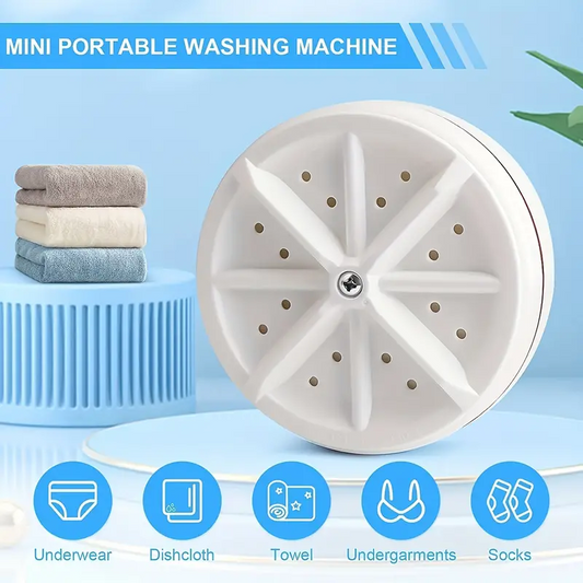 SurtiWala.pk™ - Mini Washing Machine USB Ultrasonic Rotating Turbine