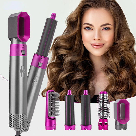 SurtiWala.pk™ - 5-in-1 Hair Dryer, Hot Air Blower Styler & Volumizer 5 in 1 Hair Brush,Negative Ion Ceramic Blow Dryer Brush for Women