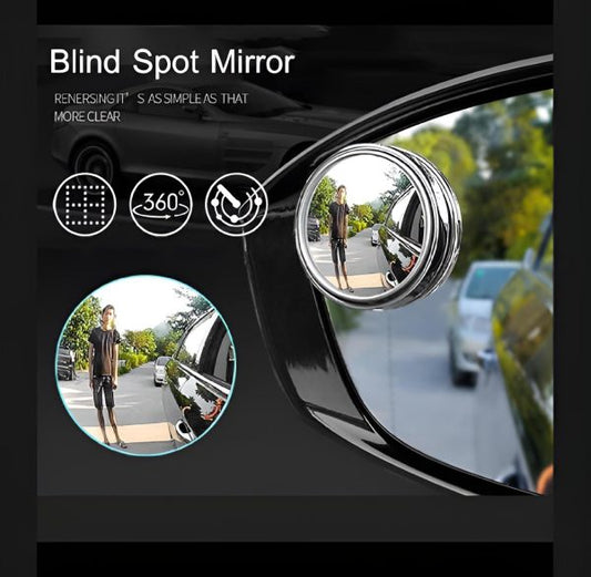SurtiWala.pk™ - 2 Pcs Car Blind Spot Side Mirror Wide-angle 360