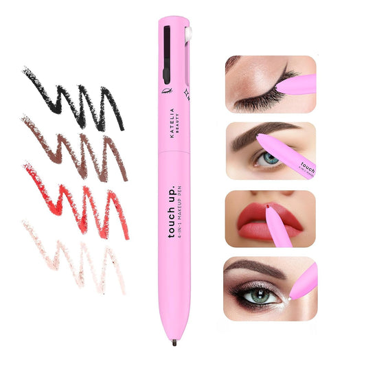 SurtiWala.pk™ - 4-In-1 Makeup Pen Touch-Up Pen Makeup Eyebrow Pencil Waterproof 4 Colors Multi-Function Makeup Beauty Pen