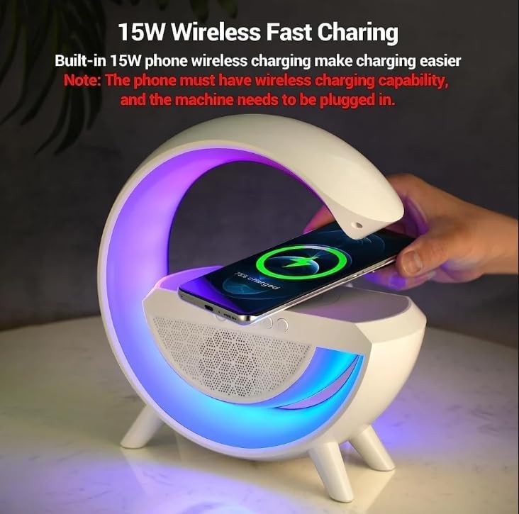 SurtiWala.pk™ - Wireless Charger Atmosphere Lamp, G Lamp LED Table Lamp