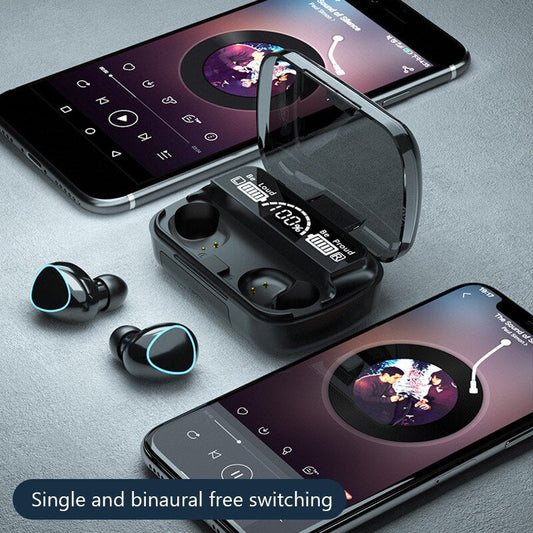 SurtiWala.pk™ - M10 Wireless Earbuds with portable power bank.