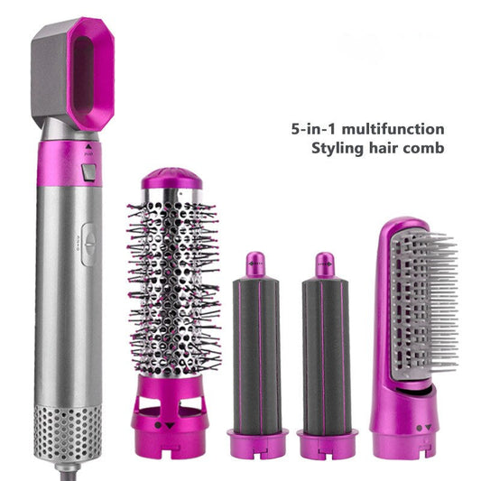 SurtiWala.pk™ - 5-in-1 Hair Dryer, Hot Air Blower Styler & Volumizer 5 in 1 Hair Brush,Negative Ion Ceramic Blow Dryer Brush for Women