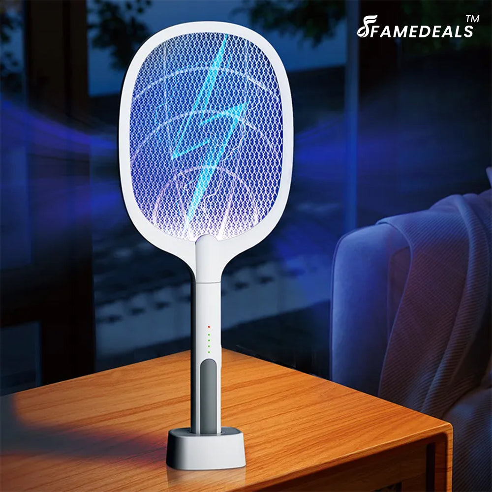 SurtiWala.pk™ - 2-In-1 Rechargeable Fly Mosquito Kiler Racket