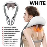Surtiwala.pk™ -  5D Neck & Shoulder Massager with Heat – Deep Tissue Shiatsu Back and Neck Pain Relief Pillow