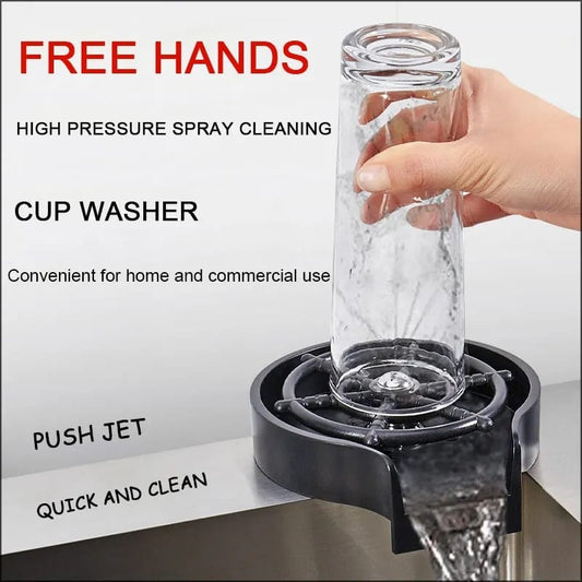SurtiWala.pk™ - High Pressure Faucet Glass/Cup Rinser Automatic Washer Bar