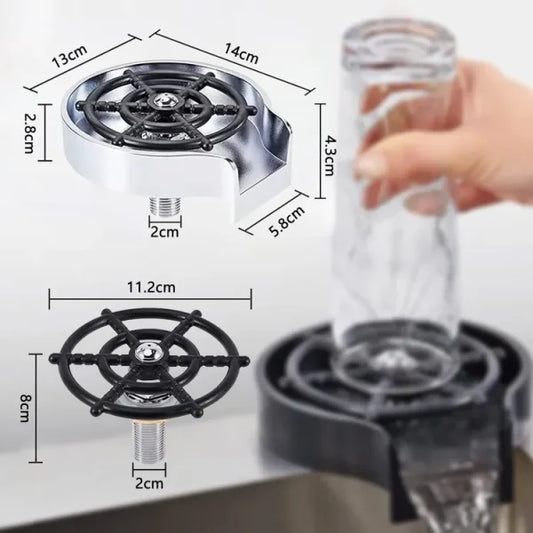 SurtiWala.pk™ - High Pressure Faucet Glass/Cup Rinser Automatic Washer Bar