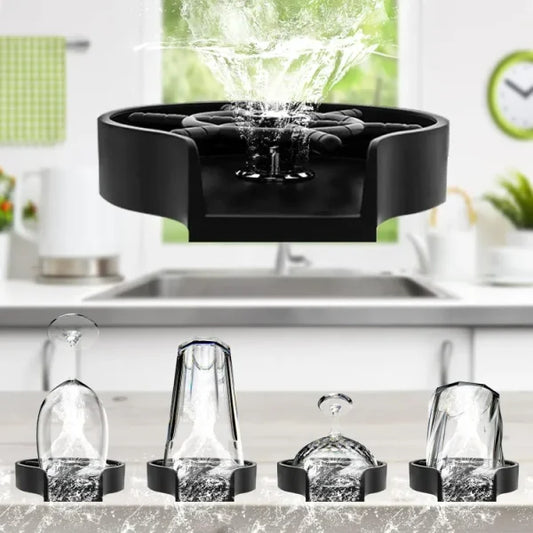 SurtiWala.pk™ - High Pressure Faucet Glass/Cup Rinser Automatic Washer Bar