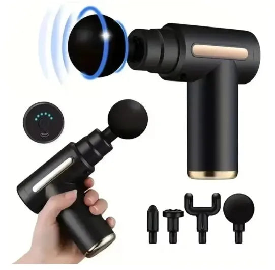 Surtiwala.pk™ – 5-in-1 Deep Tissue Massage Gun