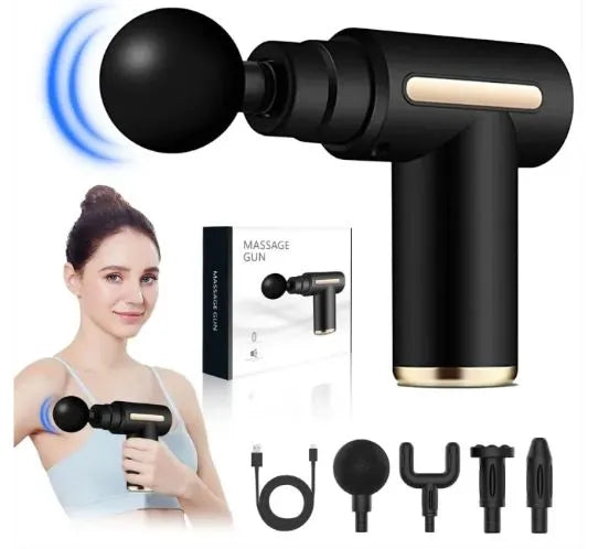 Surtiwala.pk™ – 5-in-1 Deep Tissue Massage Gun