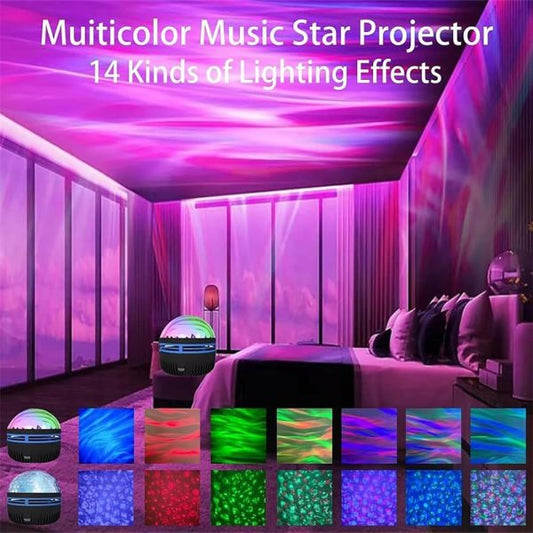 SurtiWala.pk™ - Led Starry Galaxy Projector Night Light Gift Light ( With Remote )