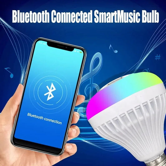 SurtiWala.pk™ - Smart Led Light Bulb With Built-in Bluetooth Speaker