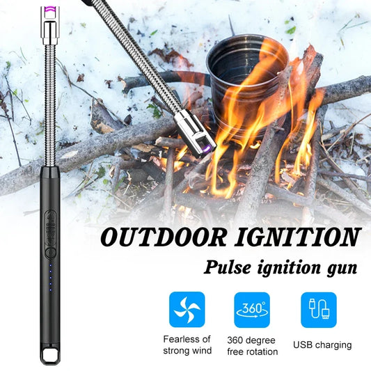 SurtiWala.pk™ - Windproof Electric Rechargeable Lighter With Flexible Neck