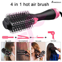 SurtiWala.pk™ - 2 in 1 Hot Air Brush One-Step Hair Dryer And Volumizer Styler Electric Ion Blow Dryer Brush Professional Curler Comb Roller