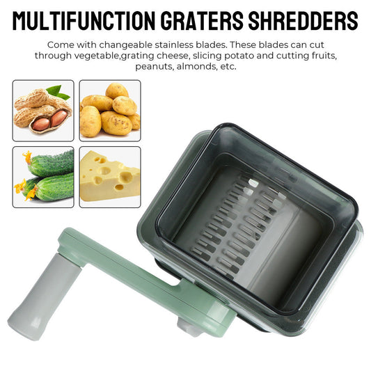 SurtiWala.pk™ - 3 in 1 Rotary Vegetable Slicer - Big Size