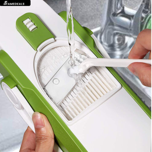 SurtiWala.pk™ - Vegetable Slicer Adjustable Thickness Potato Onion Chopper Safe Upright Dicer