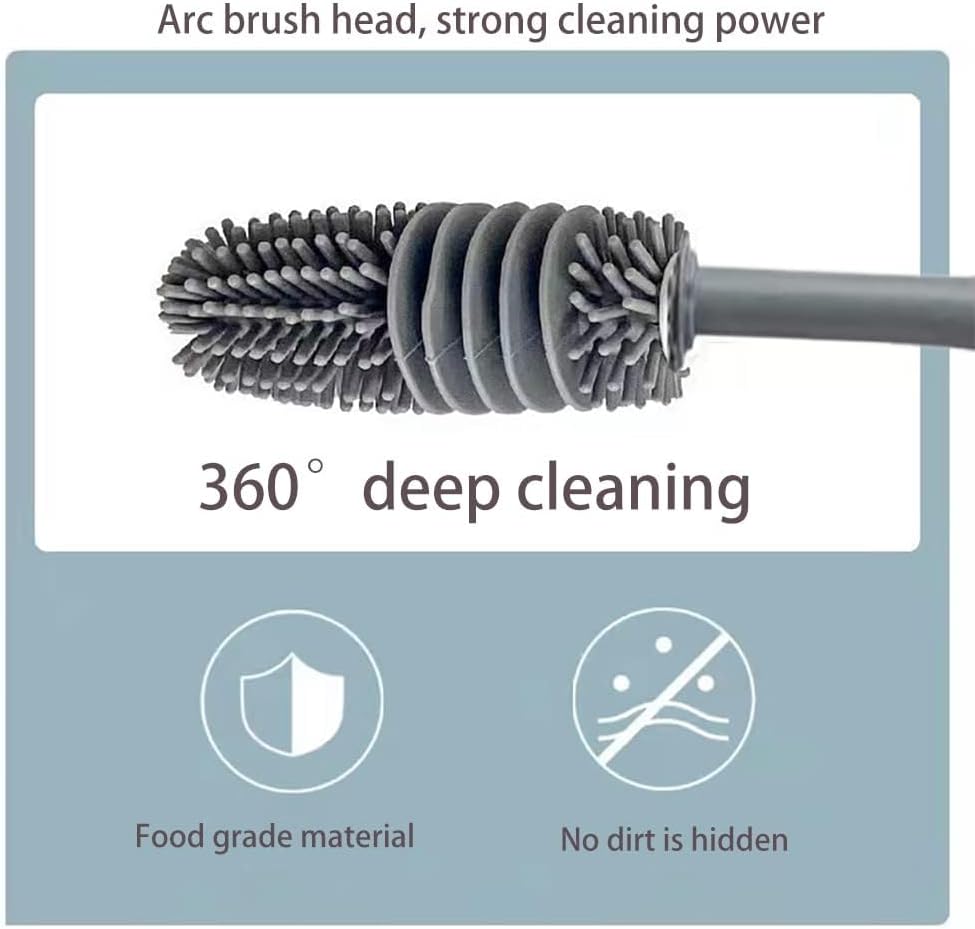 SurtiWala.pk™ - Long Handle Silicone Cleansing Brush (PACK OF 2)
