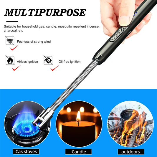 SurtiWala.pk™ - Windproof Electric Rechargeable Lighter With Flexible Neck