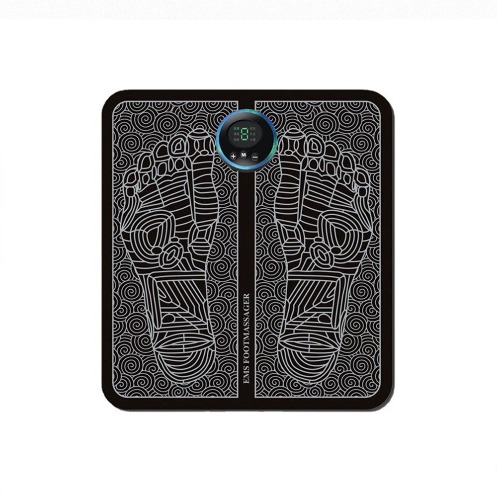 SurtiWala.pk™ - EMS Foot Massager Pad Portable Foldable Massage Mat Muscle Stimulation Improve Blood Circulation Relief Pain Relax Feet