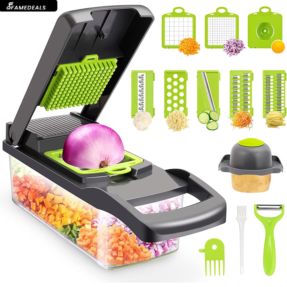 SurtiWala.pk™ - 12 in 1 Pro Vegetable Chopper/Dicer
