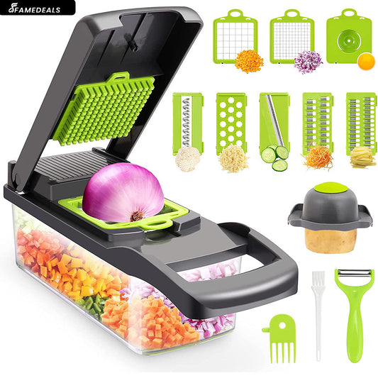 SurtiWala.pk™ - 12 in 1 Pro Vegetable Chopper/Dicer
