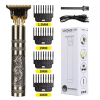 SurtiWala.pk™ - T9 Professional Trimmer | Golden Dragon Style | Metal Body