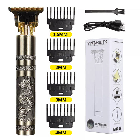 SurtiWala.pk™ - T9 Professional Trimmer | Golden Dragon Style | Metal Body