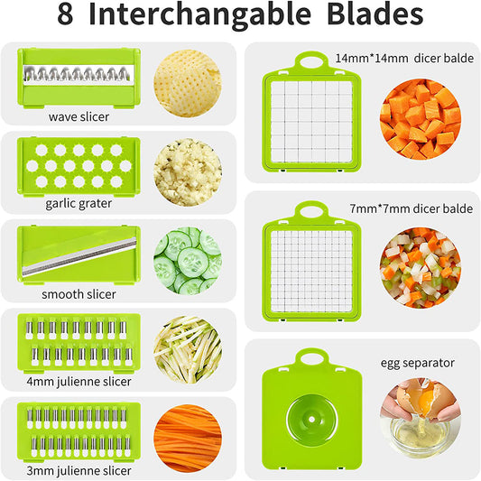 SurtiWala.pk™ - 12 in 1 Pro Vegetable Chopper/Dicer