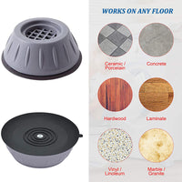 SurtiWala.pk™ - Pack Of 4 – Washing Machine Feet Round Pads