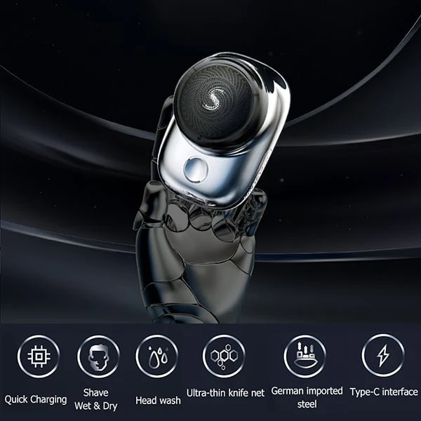 SurtiWala.pk™ - Mini Portable Face Cordless Shavers USB Electric Shaver IPX7 Waterproof