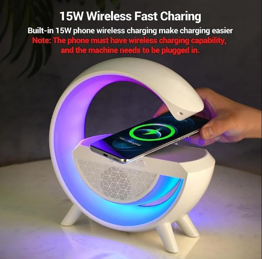 SurtiWala.pk™ - Wireless Charger Atmosphere Lamp, G Lamp LED Table Lamp