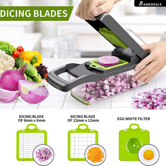 SurtiWala.pk™ - 12 in 1 Pro Vegetable Chopper/Dicer