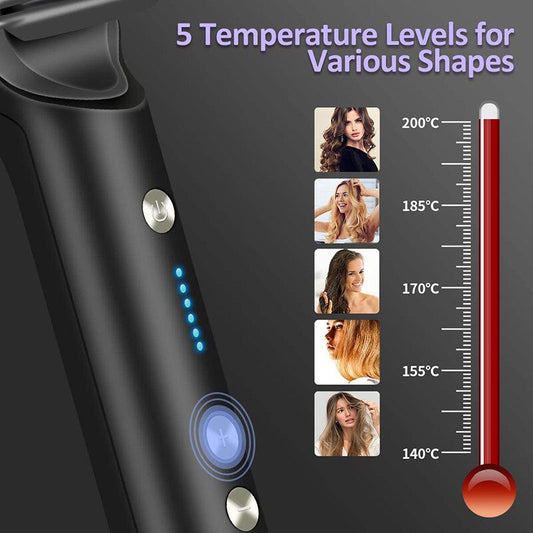 SurtiWala.pk™ - 2 In 1 Hair Straightener Comb With 5 Temp 20s Fast Heating & Anti-Scald -  [FREE DELIVERY]