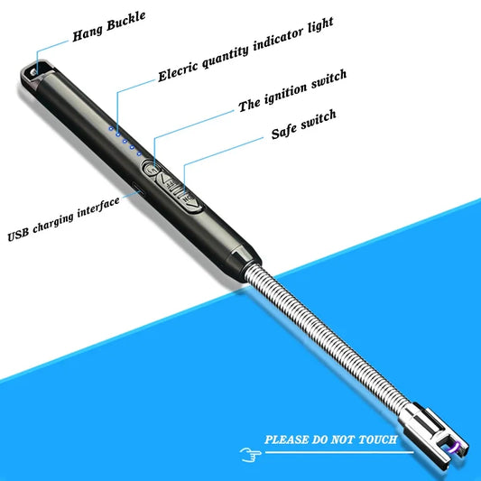 SurtiWala.pk™ - Windproof Electric Rechargeable Lighter With Flexible Neck