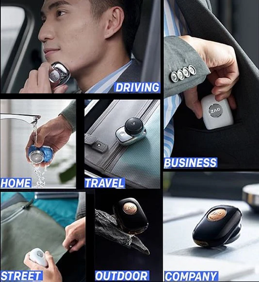 SurtiWala.pk™ - Mini Portable Face Cordless Shavers USB Electric Shaver IPX7 Waterproof