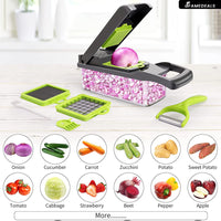 SurtiWala.pk™ - 12 in 1 Pro Vegetable Chopper/Dicer