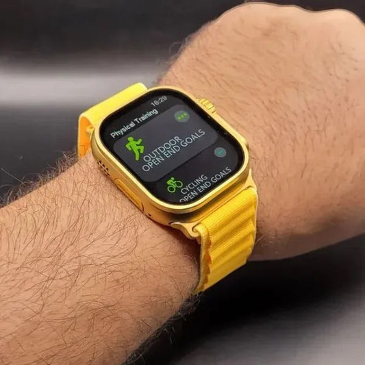SurtiWala.pk™ - G9 Ultra Pro Smart Watch (Golden Edition) ⌚ – 3 Straps