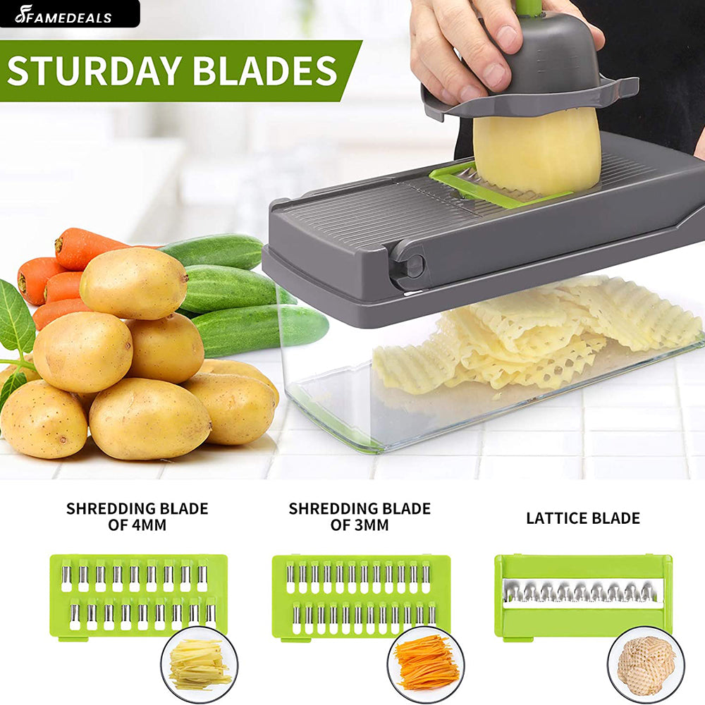 SurtiWala.pk™ - 12 in 1 Pro Vegetable Chopper/Dicer