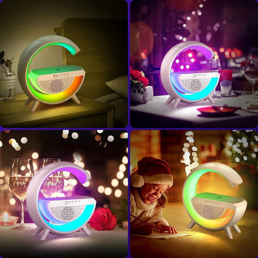 SurtiWala.pk™ - Wireless Charger Atmosphere Lamp, G Lamp LED Table Lamp