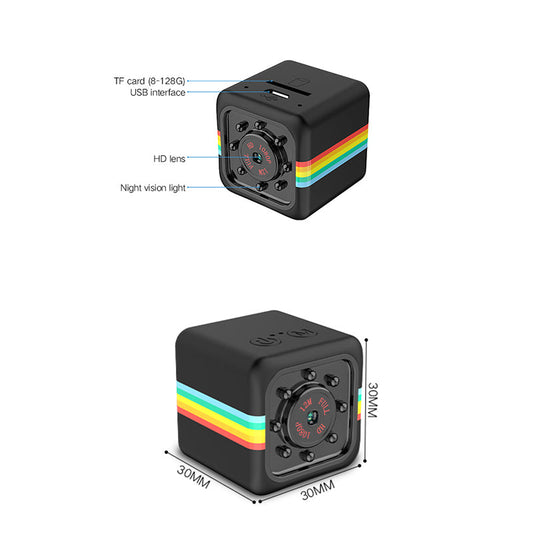 SurtiWala.pk™ - HD 1080P Mini SQ11 Camera Night Vision Camcorder Micro Camera Video Sport DV Video Ultra Small Cam Camera Home Security Camera