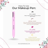 SurtiWala.pk™ - 4-In-1 Makeup Pen Touch-Up Pen Makeup Eyebrow Pencil Waterproof 4 Colors Multi-Function Makeup Beauty Pen