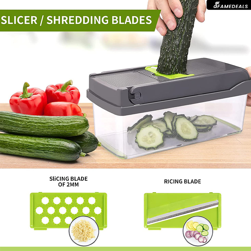 SurtiWala.pk™ - 12 in 1 Pro Vegetable Chopper/Dicer