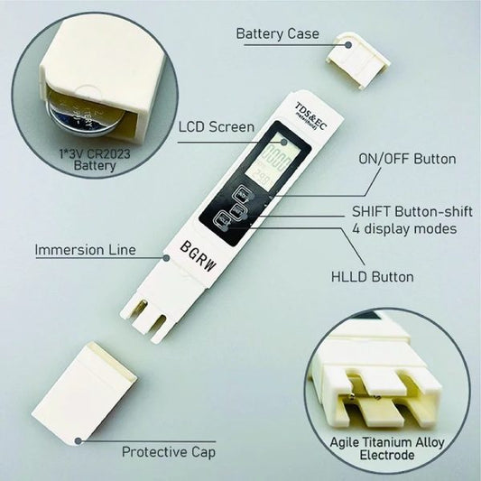 SurtiWala.pk™ - Ec Tds Water Quality Monitor Purity Measure Tool [FREE DELIVERY]