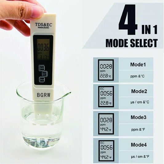 SurtiWala.pk™ - Ec Tds Water Quality Monitor Purity Measure Tool [FREE DELIVERY]