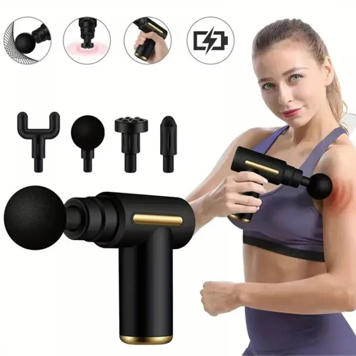 Surtiwala.pk™ – 5-in-1 Deep Tissue Massage Gun