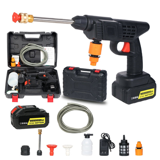 SurtiWala.pk™ - Automatic Cordless Wireless Car Wash Spray Gun High Pressure 48v Lithium Water Jet