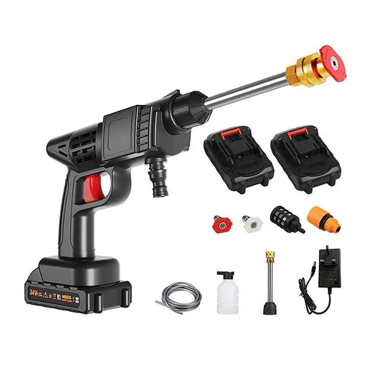 SurtiWala.pk™ - Automatic Cordless Wireless Car Wash Spray Gun High Pressure 48v Lithium Water Jet
