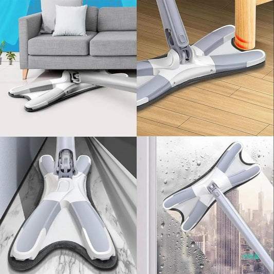 SurtiWala.pk™ - X-Shaped Mop With Steel Handle