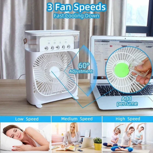SurtiWala.pk™ - 3 In 1 Air Humidifier Water Cooling Fan