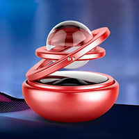 SurtiWala.pk™ - Solar Car Air Freshener Rotating Double-ring Aesthetic Car Decor